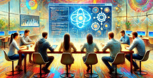 Dalle: Gen AI study group - futuristic impressionism