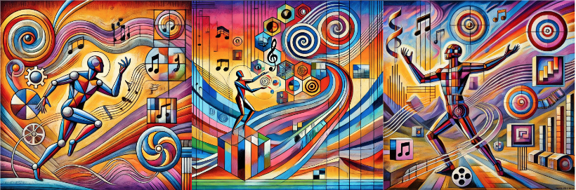 &ldquo;An intricate composition of three agentic figures, inspired by the synergy of AI, computation, and human oversight. The figures represent the convergence of inference time scaling laws, ethical AI deployment, and practical AI reliability. One figure, powered by enhanced computational inference, dynamically interacts with smaller AI models, illustrating the power of compute to unlock new capabilities. Another embodies ethical vigilance, navigating the vulnerabilities and relational ethics posed by autonomous AI agents, balancing user needs and societal impacts. The third figure emphasizes real-world pragmatism, highlighting the balance between ground truth, user trade-offs, and AI reliability in business contexts. Together, they engage with large language models, sound, and visuals to convey a multifaceted exploration of AI&rsquo;s transformative potential.&rdquo;