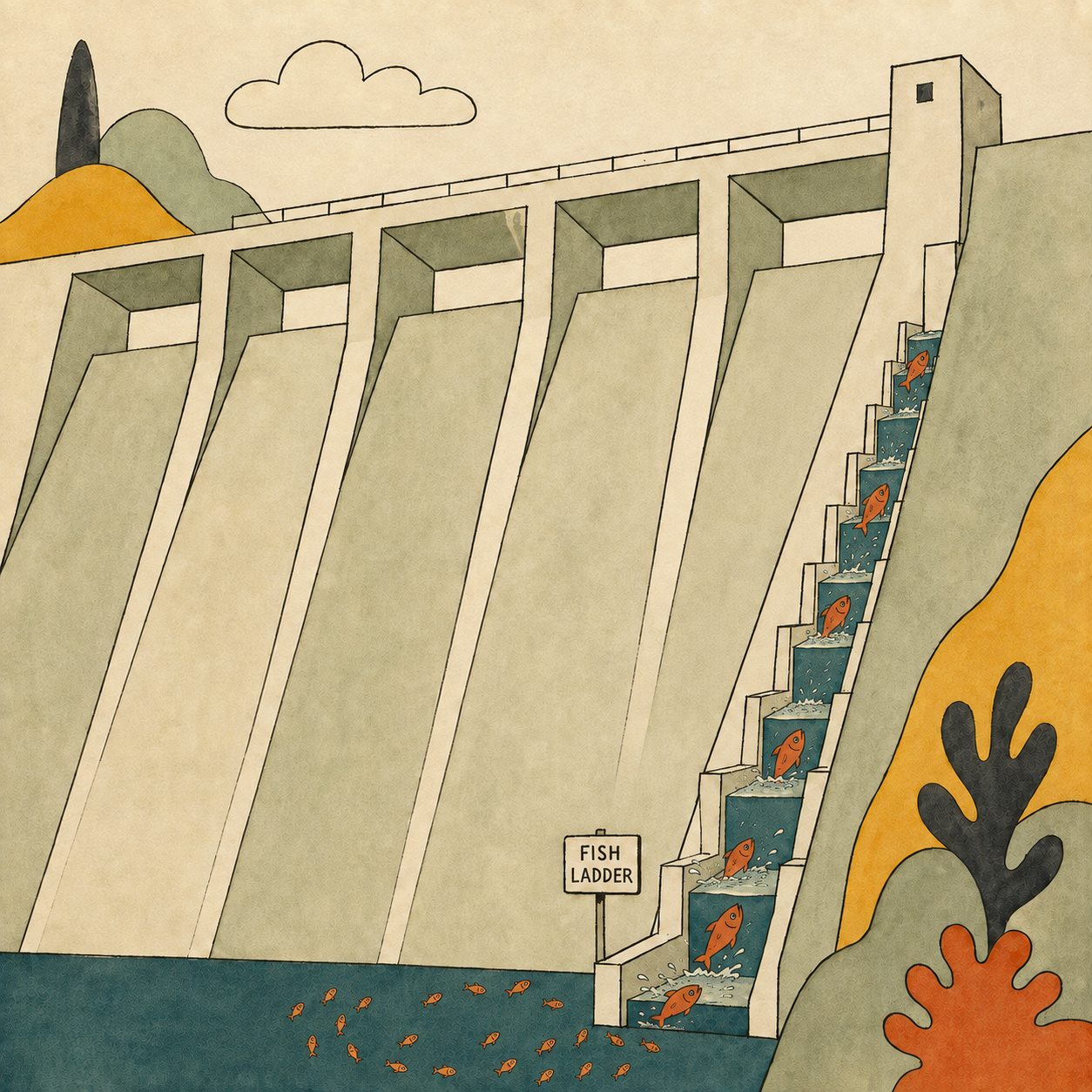 The rail gets built by the big players. The long tail may be for who needs it most.